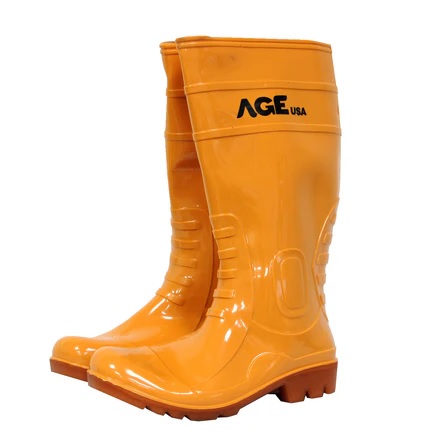 BOTA DE PVC CAÑA LARGA COLOR BEIGE TALLA 41