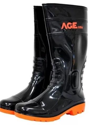 BOTA DE PVC CAÑA LARGA COLOR NEGRO TALLA 41